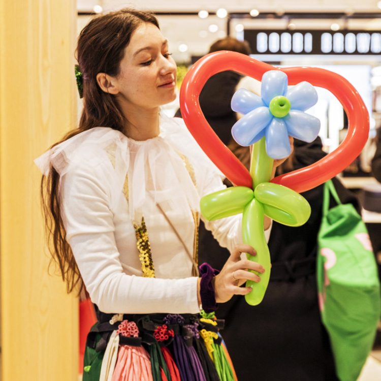 ballon sculpté magasin fleur copie