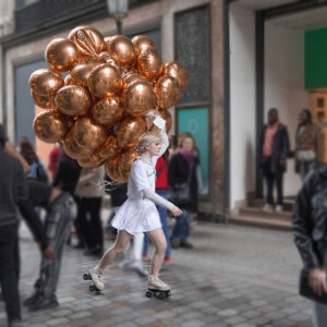festival hotesse roller ballons alus